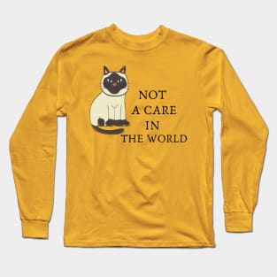 Not A Care In The World Long Sleeve T-Shirt